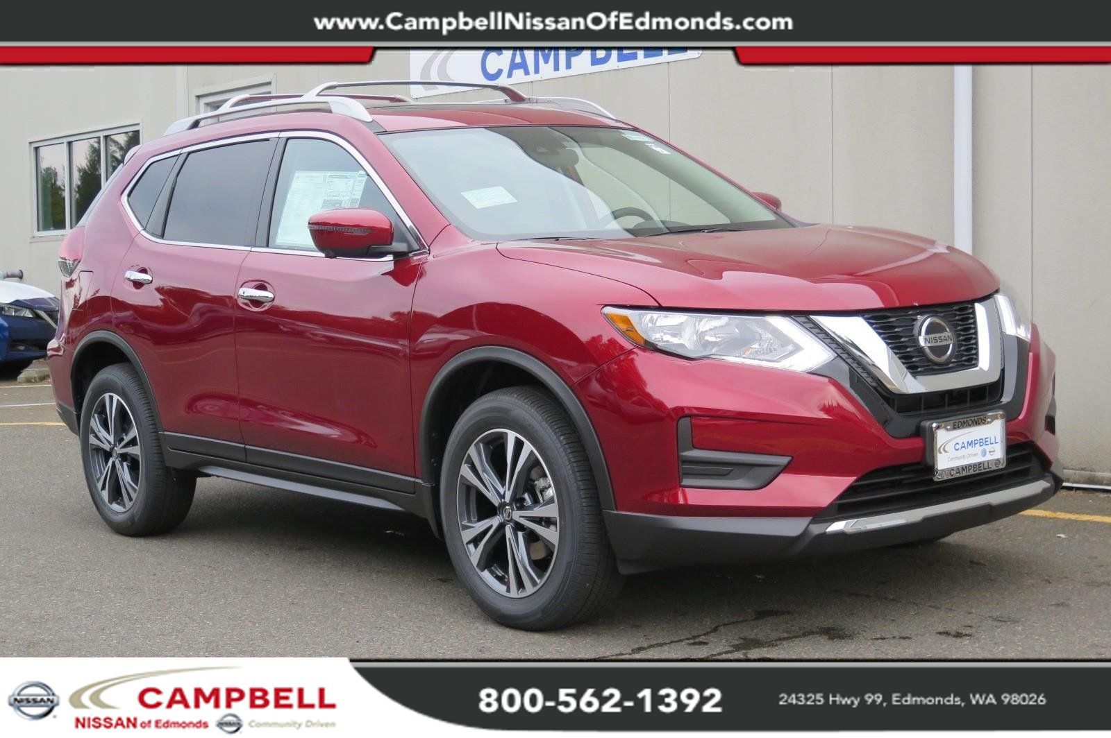 New 2019 Nissan Rogue SV Crossover in Edmonds #19305N | Campbell Nissan ...